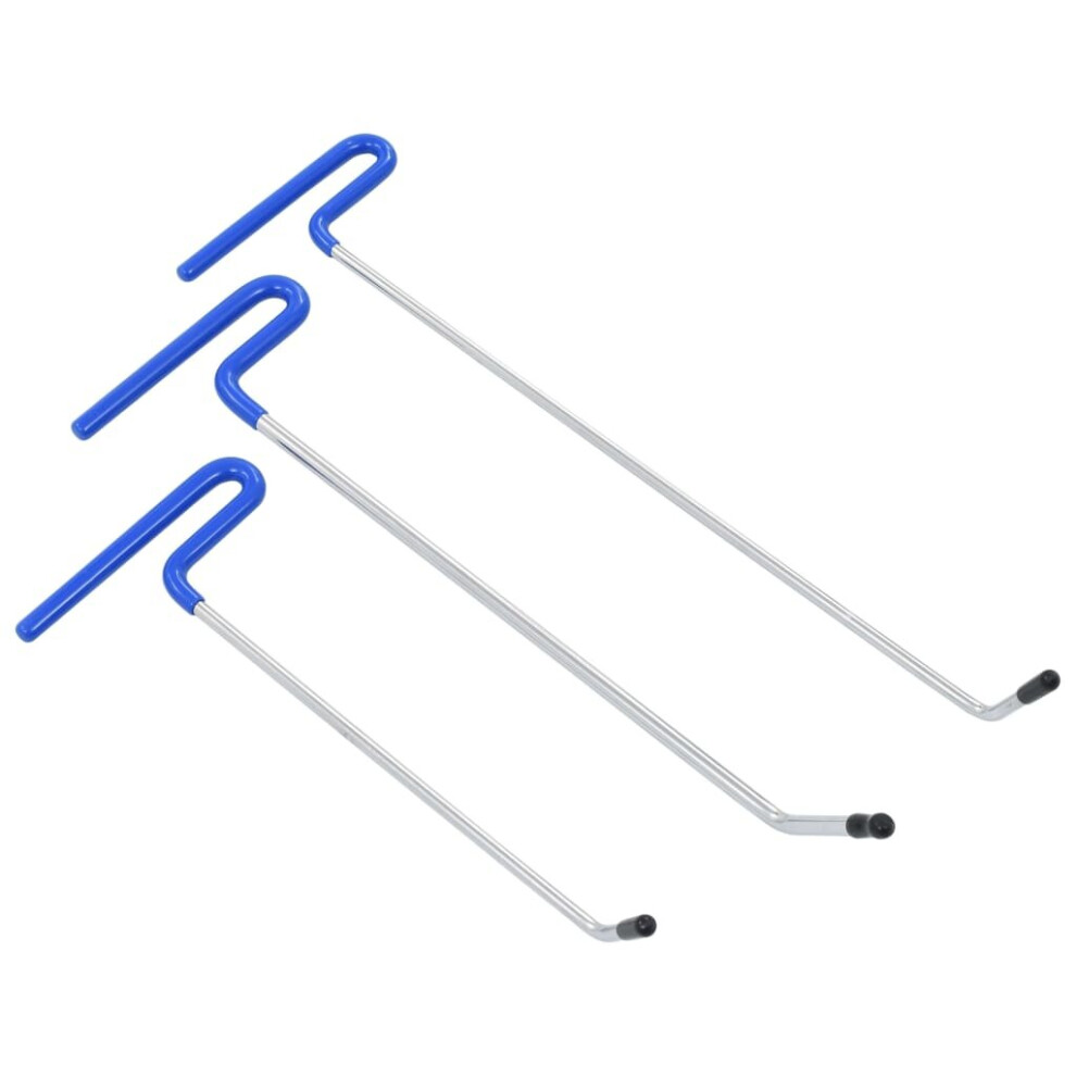 Vidaxl 3 Piece Dent Repair Set For Paintless Dent Repair Steel Hand Tools 8719883589374