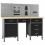 vidaXL Workbench with Four Wall Panels Work Table Work Tool Bench Workstation 1