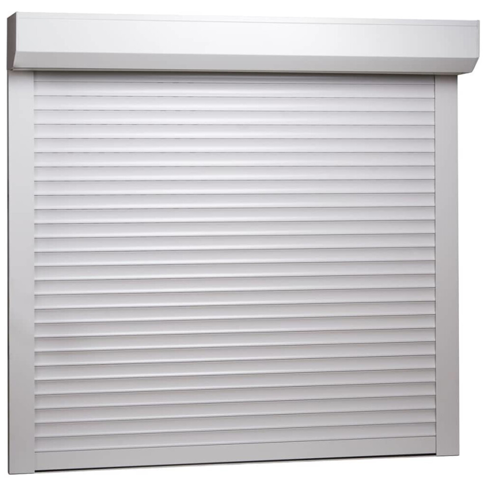 vidaXL Roller Shutter Heavy Duty Aluminium 160x150cm White Window Blind Shade