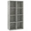 vidaXL Book Cabinet/Sideboard Concrete Grey Engineered Wood Bookshelf Rack 1