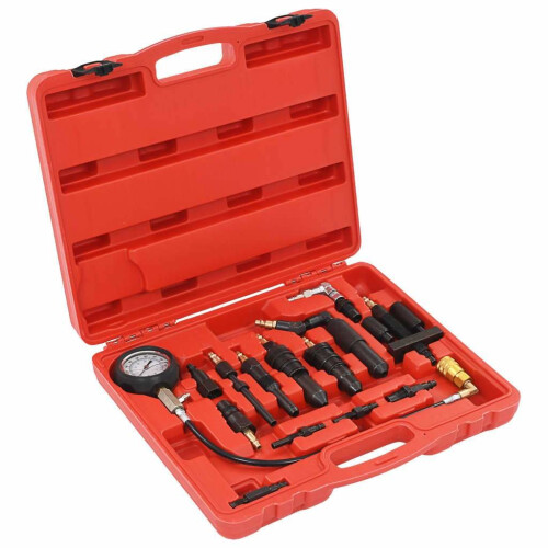 vidaXL Diesel Engine Compression Tester Kit Fuel Injector Tester Car Tool Kit