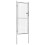 vidaXL Gartentor verzinkter Stahl 105x200 cm Silber 2