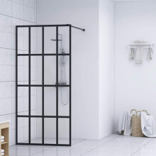 vidaXL Duschwand für Walk-in Dusche Klares Sicherheitsglas 140x195 cm