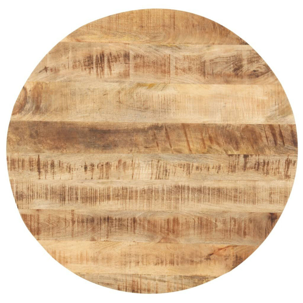 vidaXL Table Top Solid Mango Wood Round 25-27mm 80cm Replacement Table Top