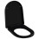 vidaXL Soft-close and Adjustable Toilet Seat with Quick-release Design Black 2