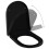 vidaXL Soft-close and Adjustable Toilet Seat with Quick-release Design Black 1