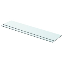 vidaXL Regalböden 2 Stk. Glas Transparent 70x15 cm