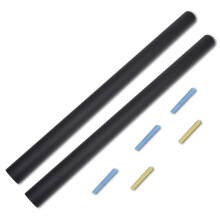 vidaXL Wall Sticker Blackboard Chalkboard Removable 2 Rolls with Chalks 0.6x2m