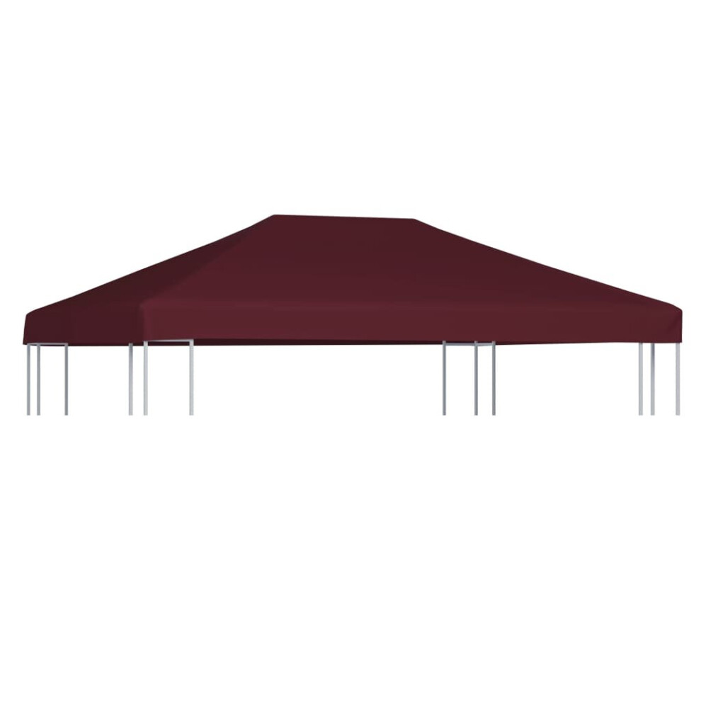 Gazebo Top Cover 310 g/mÂ² 3x4 m Bordeaux