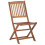 VidaXL vidaXL 2x Solid Acacia Wood Folding Outdoor Chairs Garden Backyard Foldable 2