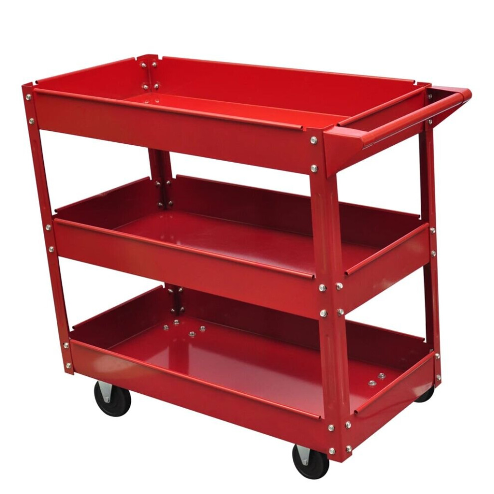 Vidaxl Workshop Tool Trolley 100Kg Garage Transport Carrier Cart Hand Truck 8718475833031