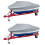 vidaXL 2x Boat Covers Grey Length 519-580cm Width 294cm Canvas Storage Canopy 1