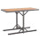 VidaXL vidaXL Garden Table Poly Rattan and Solid Acacia Wood Anthracite Bistro Table 1