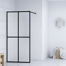 vidaXL Duschwand für Walk-in Dusche Mattes Sicherheitsglas 140x195 cm