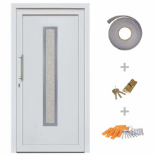 vidaXL Haustür Weiß 98x208 cm