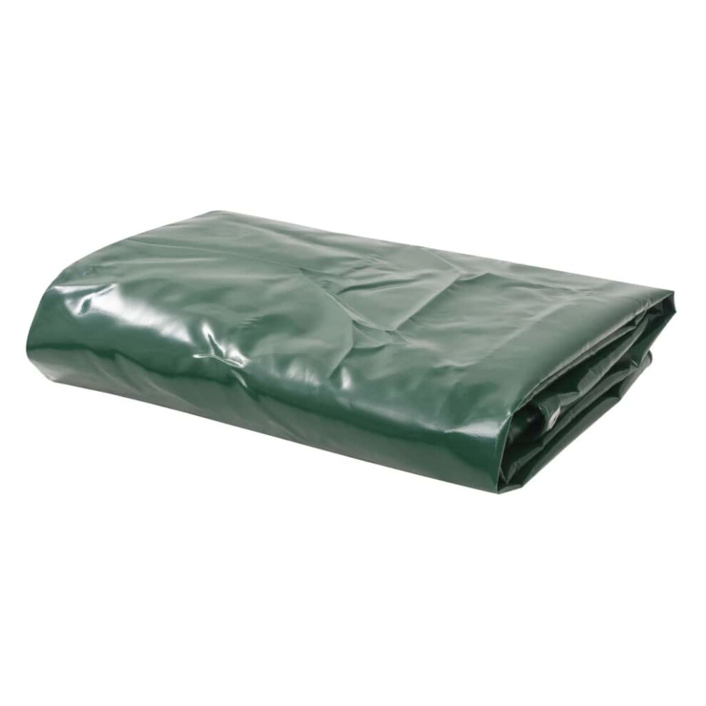 Vidaxl Tarpaulin 650G/Mâ² 4X4m Green Water-Resistant Camping Cover Ground Sheet 8718475583127