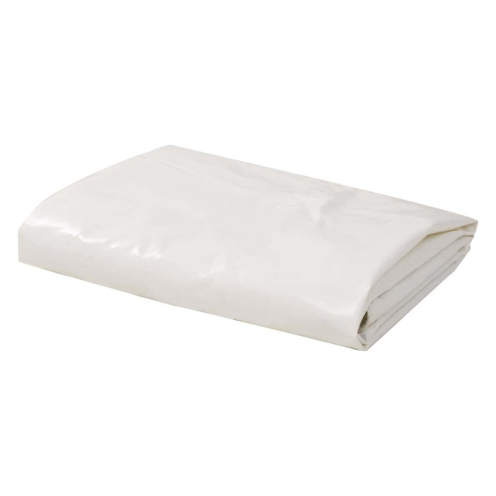 vidaXL Tarpaulin 650g/m² 3x3m White Water-resistant Camping Cover Ground Sheet