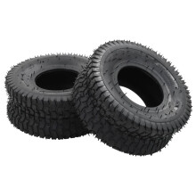 vidaXL 4-delt trillebørdæk og slangesæt, 15x6.00-6 4PR, gummi