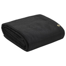 vidaXL Container Net HDPE Fine Mesh Brass Eyelets 3.5x8m Black Protection Net