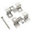 vidaXL 100 Stk. Deckclips mit 200 Schrauben Edelstahl 1
