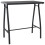 VidaXL vidaXL Garten-Bartisch Schwarz 110x60x110 cm Hartglas 1