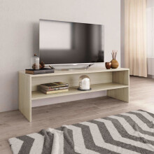 vidaXL TV-skab Sonoma eg 120 x 40 x 40 cm spånplade