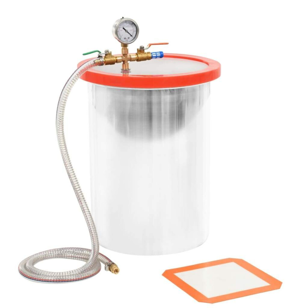 Simply Chosen 4U Vidaxl Vacuum Chamber Stainless Steel 22.7L For Degassing Operation Accessory