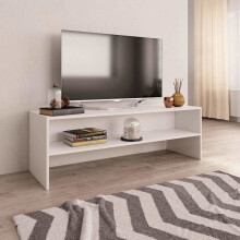 vidaXL TV-skab hvidt 120x40x40 cm træbaseret materiale
