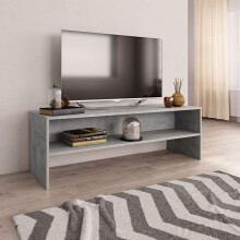 vidaXL TV-skab betongrå 120 x 40 x 40 cm spånplade