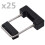 vidaXL hegnspæl U-forbindelse 60x40 mm 25 sæt 1