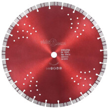 vidaXL Diamond Cutting Disc with Turbo and Holes Steel Blade Stone Cutter