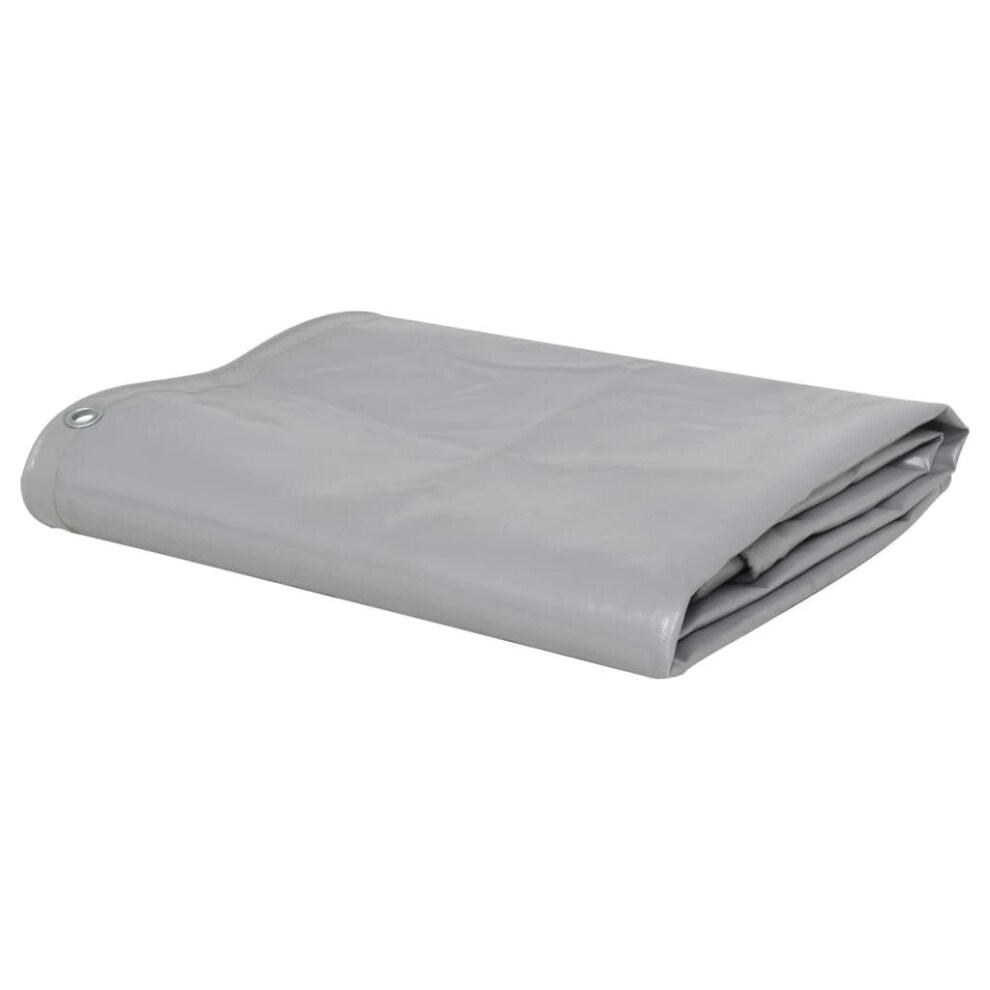 Vidaxl Tarpaulin 1.5X6m Grey Ground Sheet Camping Furniture Cover Protect Tarp 8719883572703