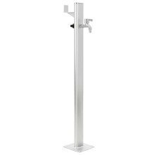 vidaXL Freestanding Garden Water Column Aluminium 95cm with Faucet Tap - 1/2 inch Thread, Gardena Adapter, Teflon Seals, Mounting Kit (45458)