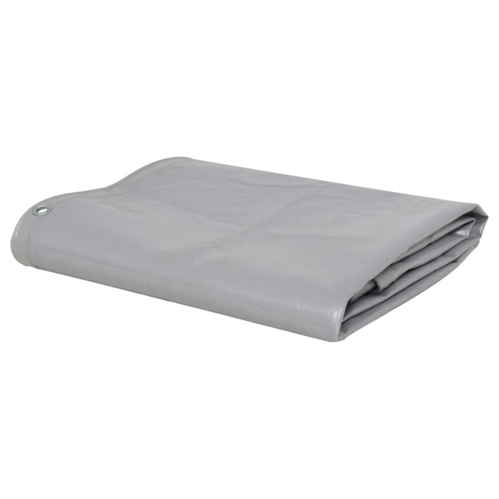 Vidaxl Tarpaulin 2.5X3.5m Grey Ground Sheet Camping Furniture Protect Tarp 8719883572734