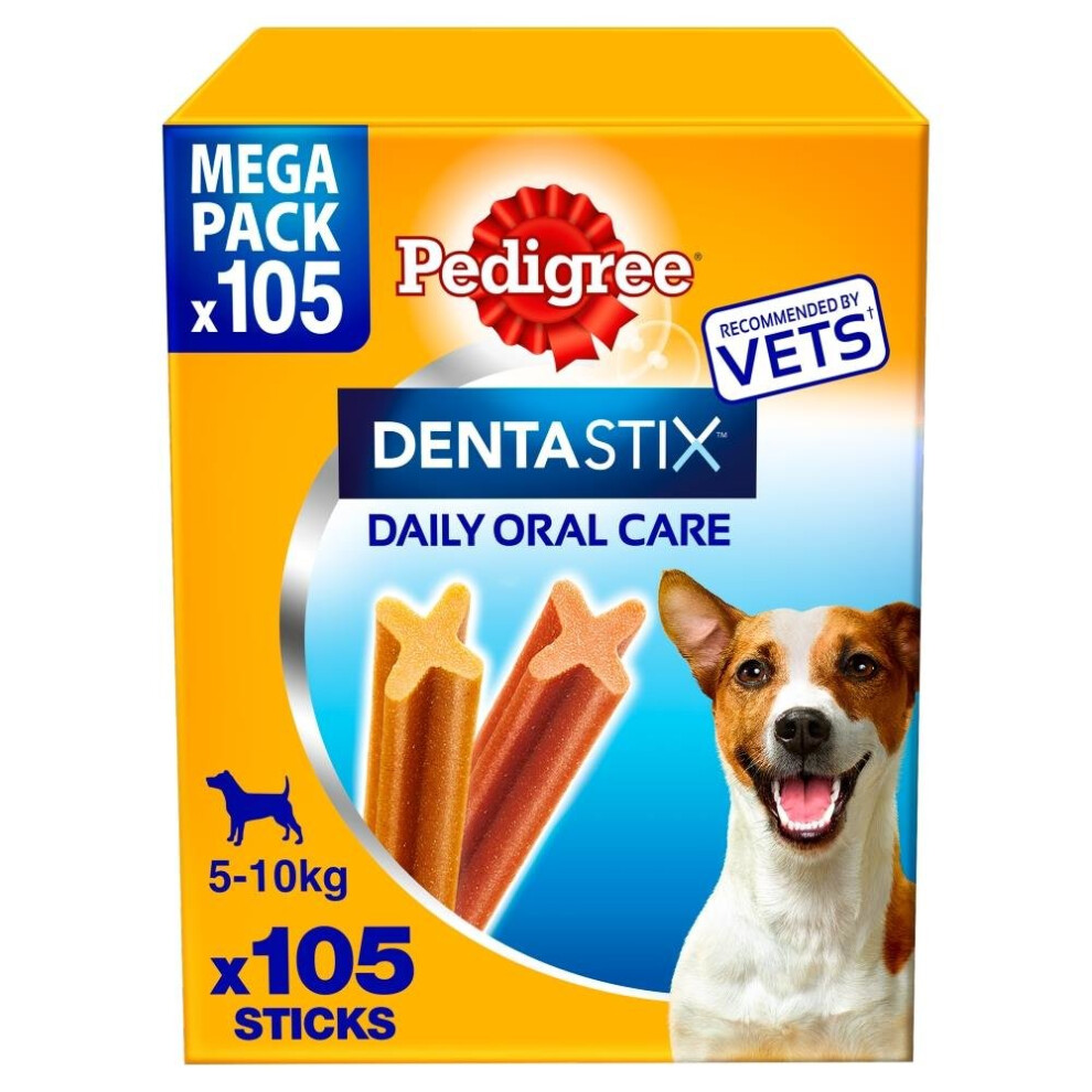 Pedigree Dentastix Dental Dog Treats Small Dog 105 Dog Chews Oral Teeth Cleaning