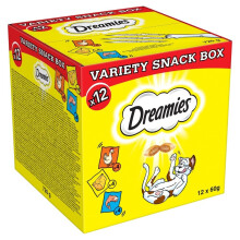 DREAMIES Variety Snack Box With Chicken, Cheese & Salmon 12x60g