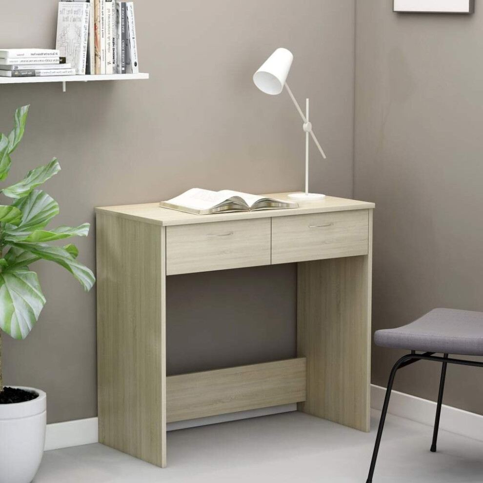 Desk Sonoma Oak 80x40x75 cm Chipboard