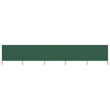 vidaXL 5-panel Wind Screen Fabric Green Camping Windbreak Sun Privacy Screen