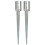 Ground Spikes 2 pcs Silver 10x76 cm Galvanised Steel 1