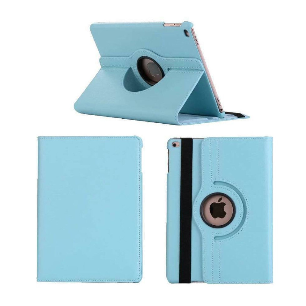 (Sky Blue) iPad 9.7 2018 Case iPad 9.7 2017 iPad Air Case 360 Rotating Smart Stand Leather Cover for Apple iPad 9.7 6th 5th Generation