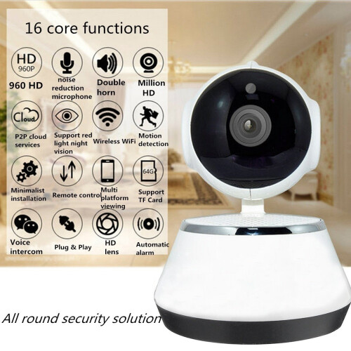 (UK Plug) Anti-theft Wireless IP Camera PT Security Camera 2