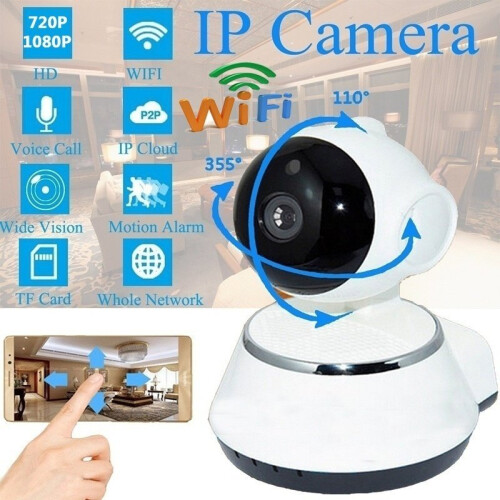 (UK Plug) Anti-theft Wireless IP Camera PT Security Camera