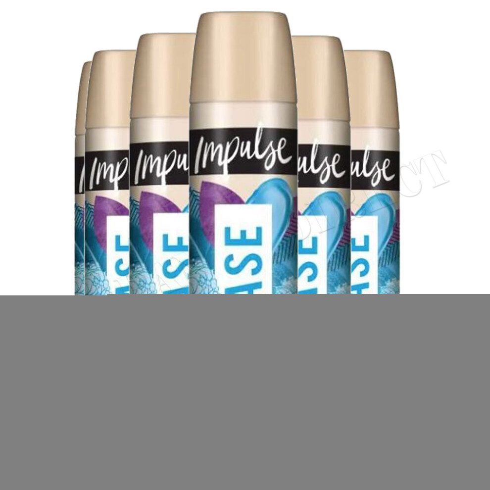 Impulse 6 X Body Fragrance 75Ml Spray Tease Red Fruits & Woods