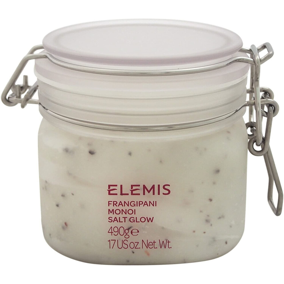 Elemis Frangipani Monoi Salt Body Scrub For Glow, Skin Softening 490g