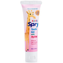 Xlear, Kid's Spry, Tooth Gel with Xylitol, Natural Bubble Gum, 60ml
