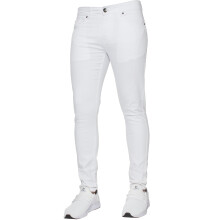 (White, 32R) Ze Enzo Mens Skinny Jeans Slim Fit Super Stretch Denim Pants