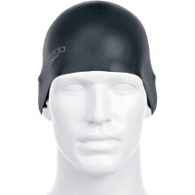 SPEEDO Junior Plain Molded Silikon Badekappe, Schwarz