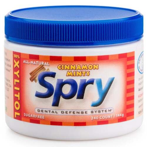 Xlear, Spry, Cinnamon Mints, Sockerfri, 240 St