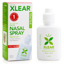 Xlear, Spruzzo Salino Naturale per il Naso, 0,75 fl oz (22 ml)