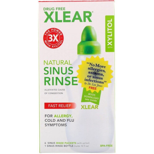 Xlear, Natural Sinus Rinse with Xylitol, 1 Kit